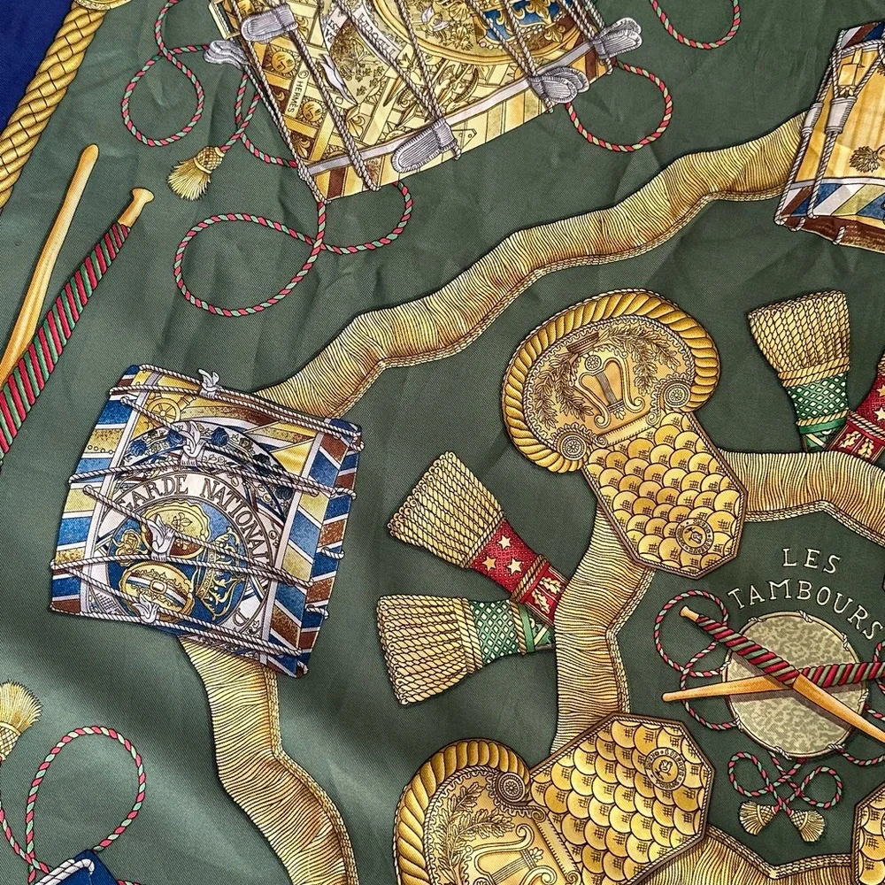 Hermes scarf les Tambours - Picture 7 of 15